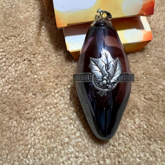 Seagull pewter & glass ornament. Made in Nova Scotia Canada - Picture 5 of 6